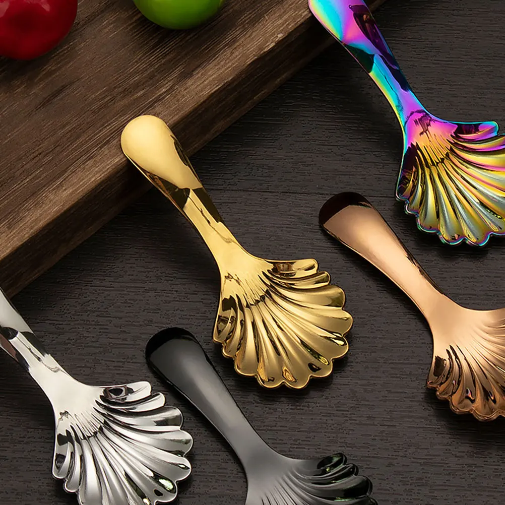 

2pcs Stainless Steel Teaspoons Coffee Spoon 304 Material Thickened Smooth Edges Safe Decorative Serving Kitchen Bar