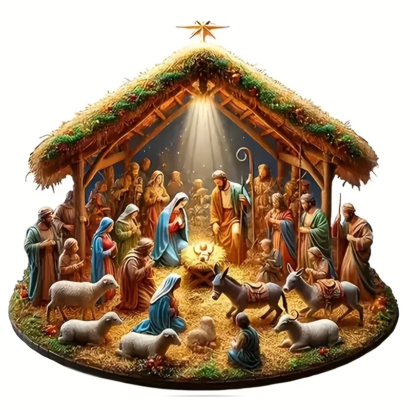 

1 шт., праздничная рождественская сцена, рождественская наклейка на автомобиль, наклейка на мотоцикл для внешней части автомобиля, духовная персонализация