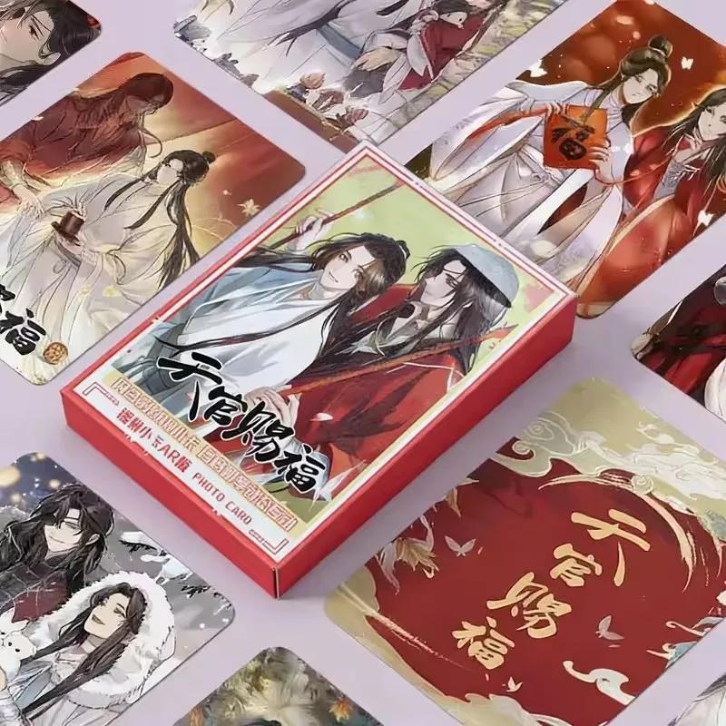 

55 Pcs/Set Heaven Official's Blessing Laser LOMO Card Tian Guan Ci Fu Xie Lian,Hua Cheng 3 inches HD Photocard Fans Gift
