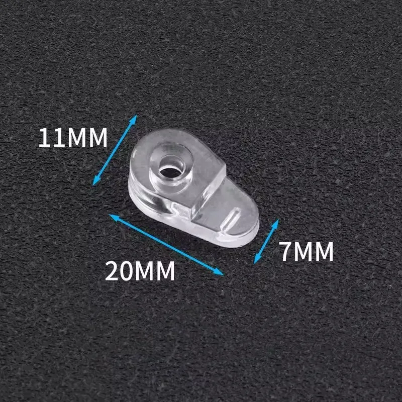 10pcs Plastic Glass Retainer Transparent Mirror Cabinet Fix Clips display dresser bathroom mirror wine cabinet Glass Hardware