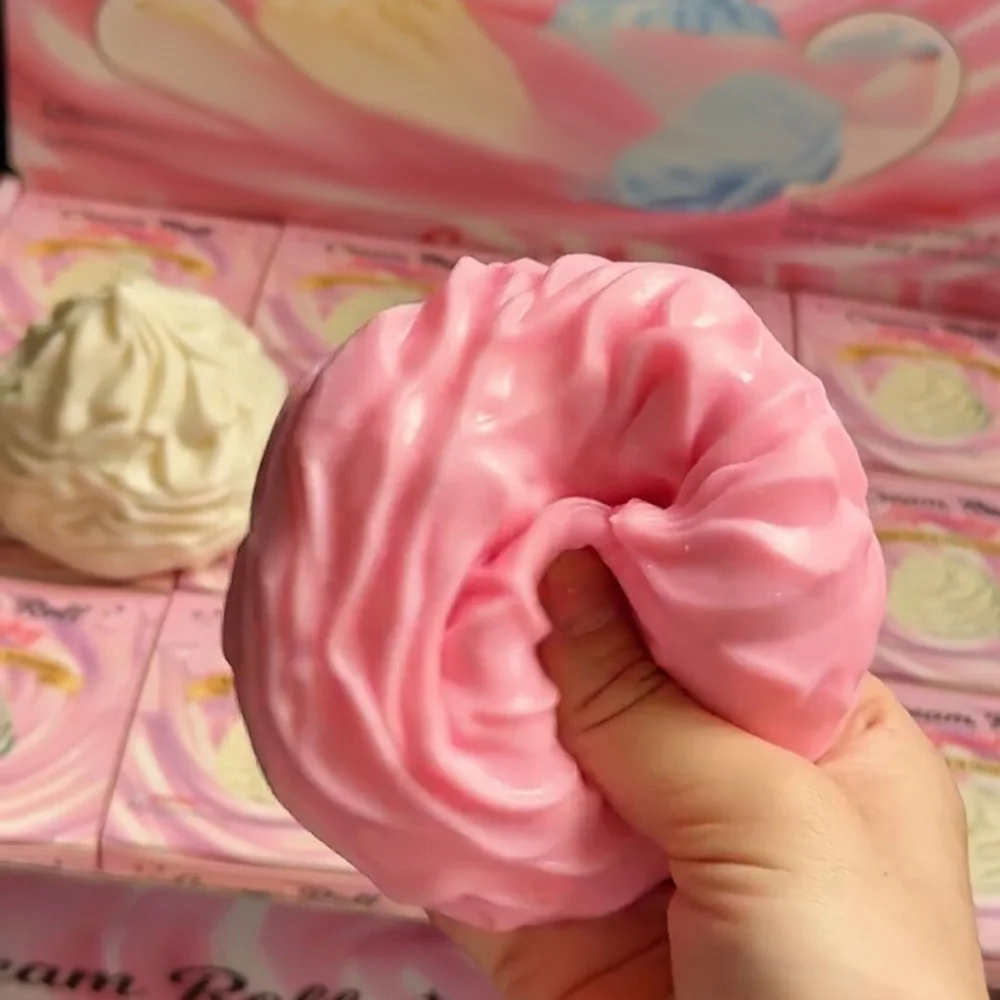 Multi‑Color Cream Roll Squishy Slow Rise Toy Super Soft Squeeze Toys Anxiety Relief Toy For Home Office Use Party Supplies
