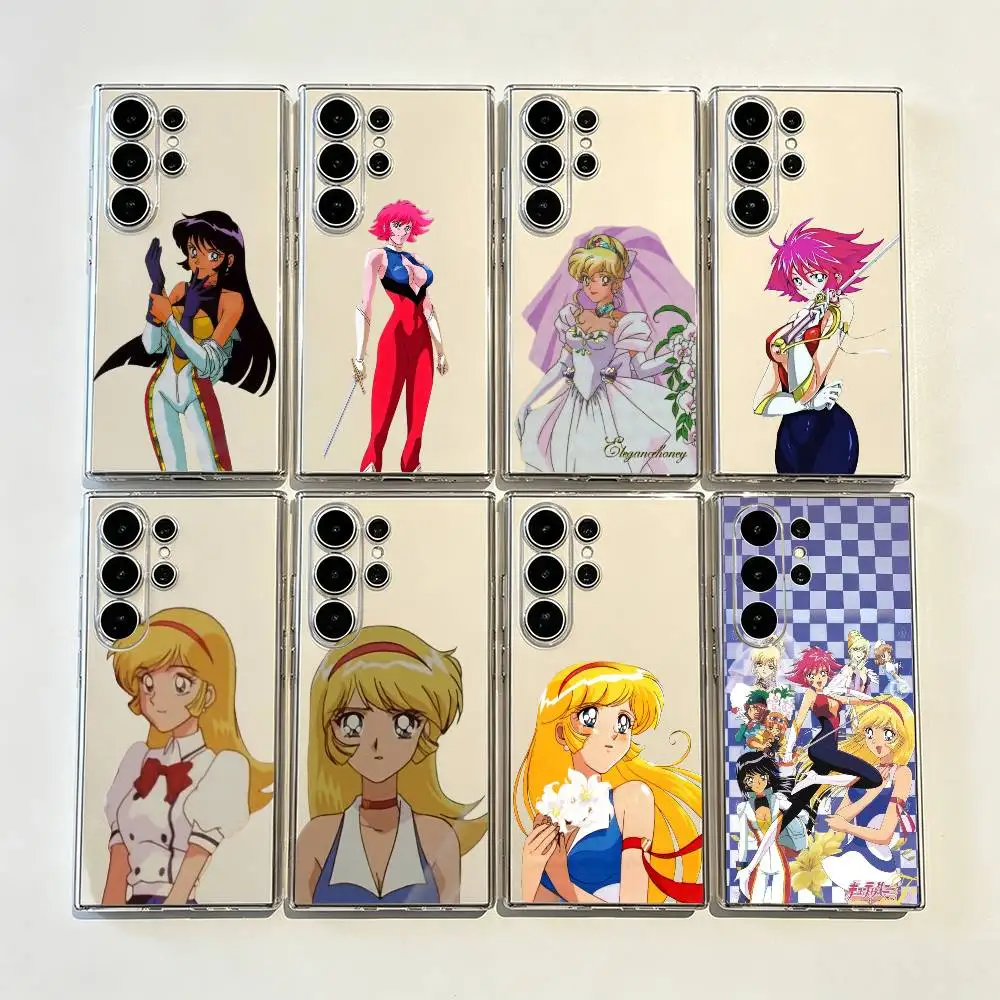 

Cutie Honey Flash Anti-Fall Transparent Printed Phone Case For Samsung Galaxy S26/S25/24/23/22/30/21/10/9,Ultra,Plus