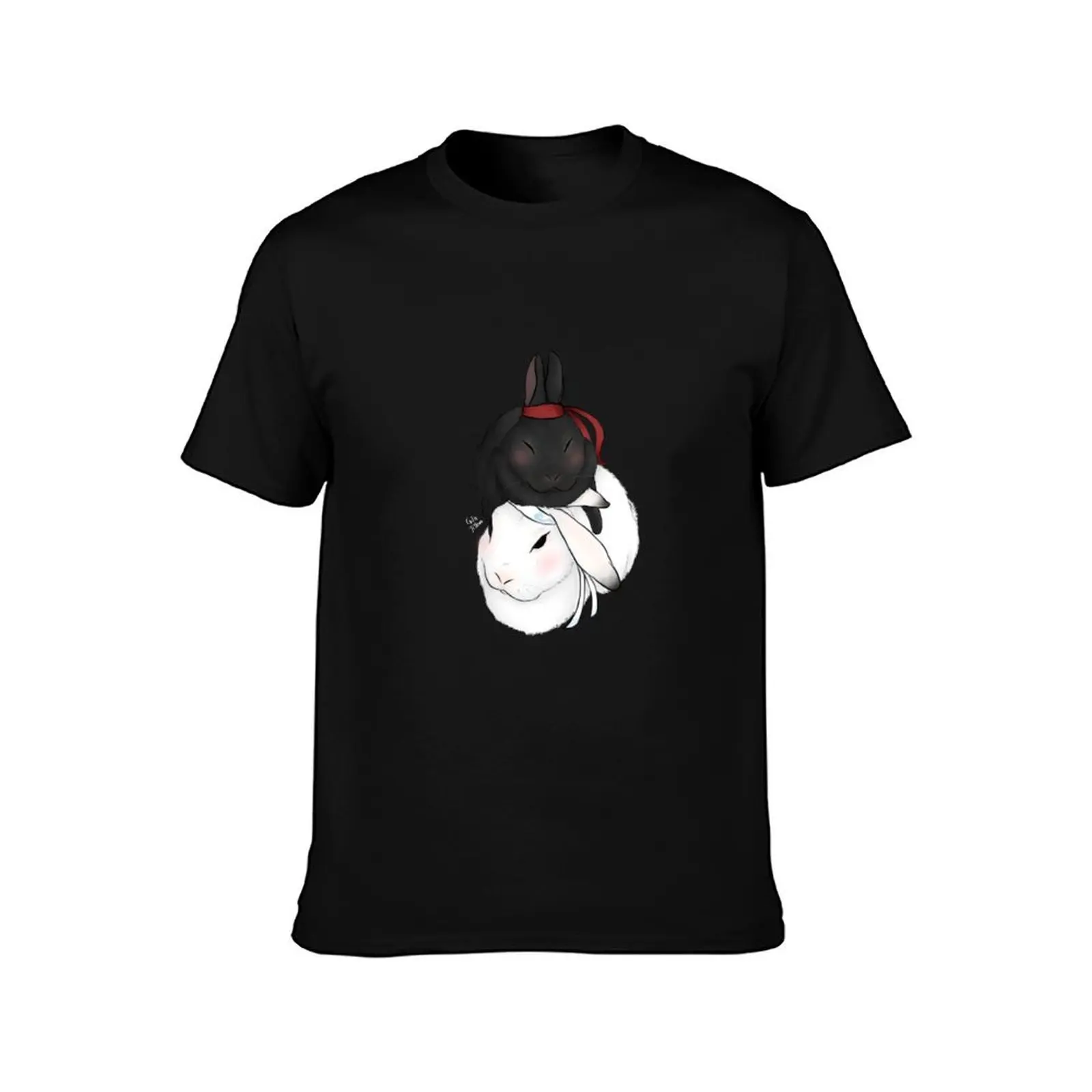 wang xian bunnies T-Shirt Christmas Theme Tee Top T-Shirt