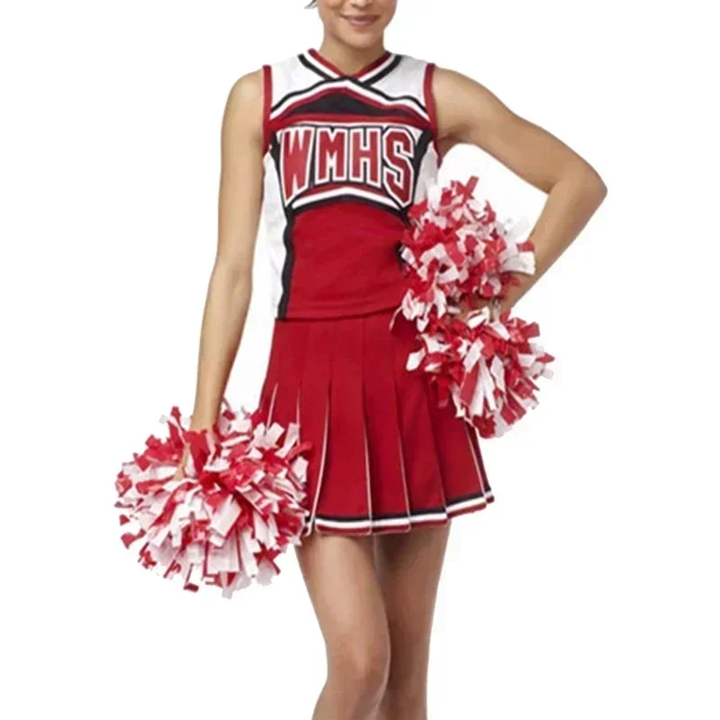 2026halloweenHigh School Glee Club Girl Cheerleader Costume Glee Style Cheerleading Varsity Cheerleader Cheerios Costume Fancy
