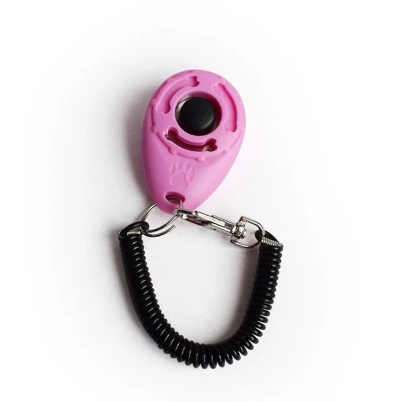2-in-1 Hundetraining-Clicker aus Kunststoff, Neues Hunde-Trainingsgerät mit Verstellbarem Handgelenksband, Schlüsselanhänger mit Ton, Hundezubehör – Detail 7
