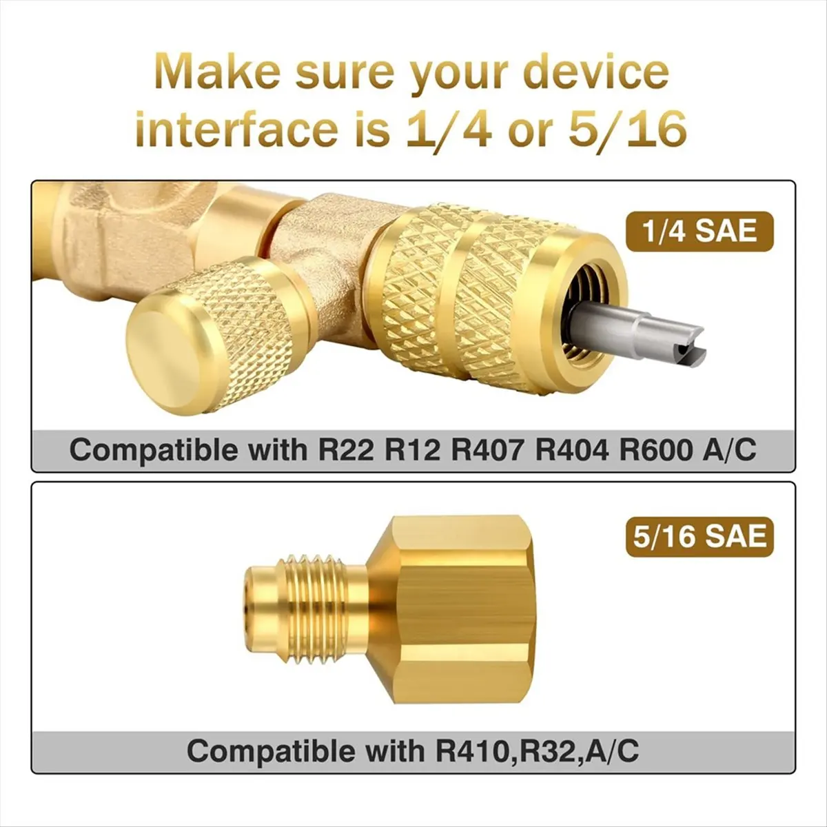 【2026 TOP Global】▼△◑Valve Core Remover Tool and HVAC Service Wrench Set with Hex Bit Adapter,Size SAE 1/4 & 5/16 Port,10 PCS Val