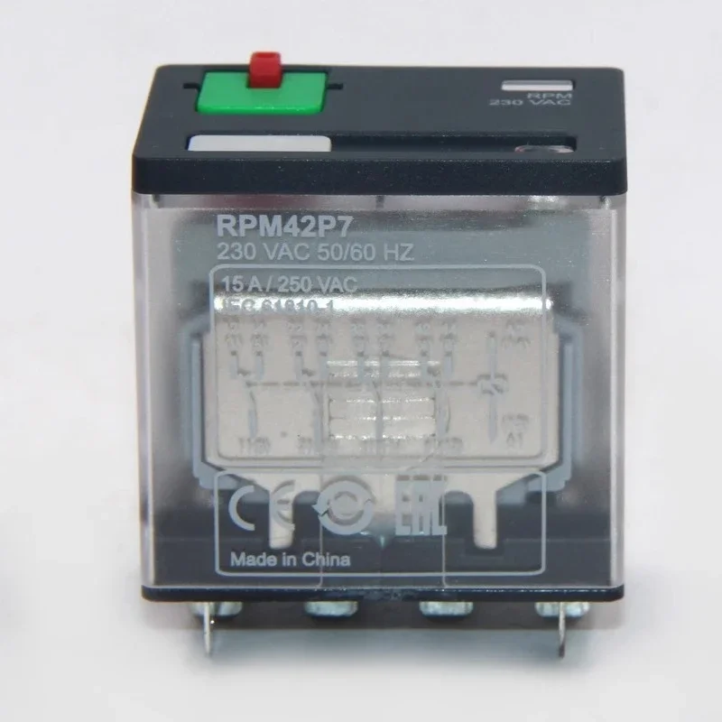 Power type relay RPM42BD RPM42P7 RPZF4 base four open four closed 15A wide 14 pin
