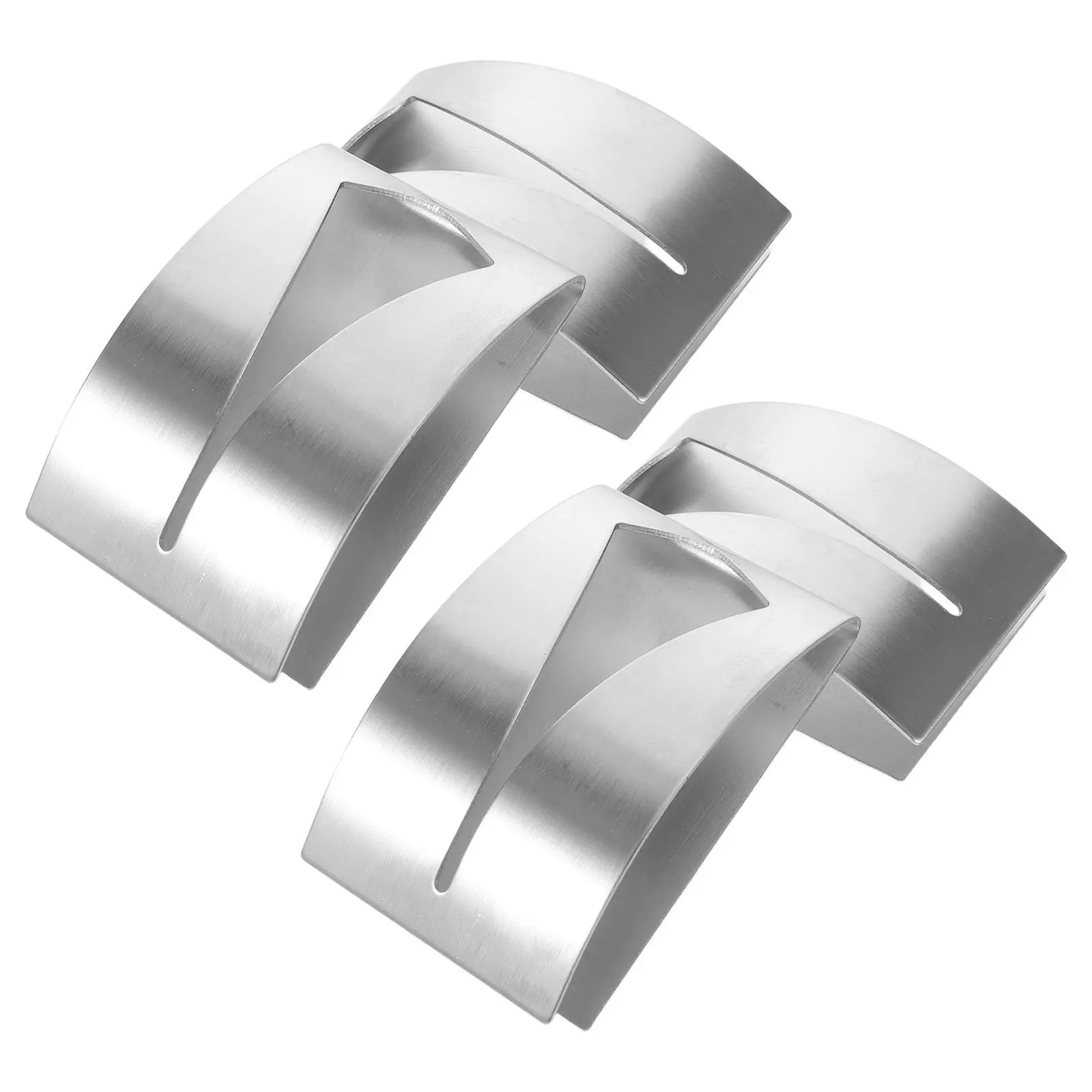 4Pcs Adhesive Kitchen Towel Hooks Stainless Steel No Drill Wall Mount Dish Towel Holder Grabber Dish Cloth Wall Hanger