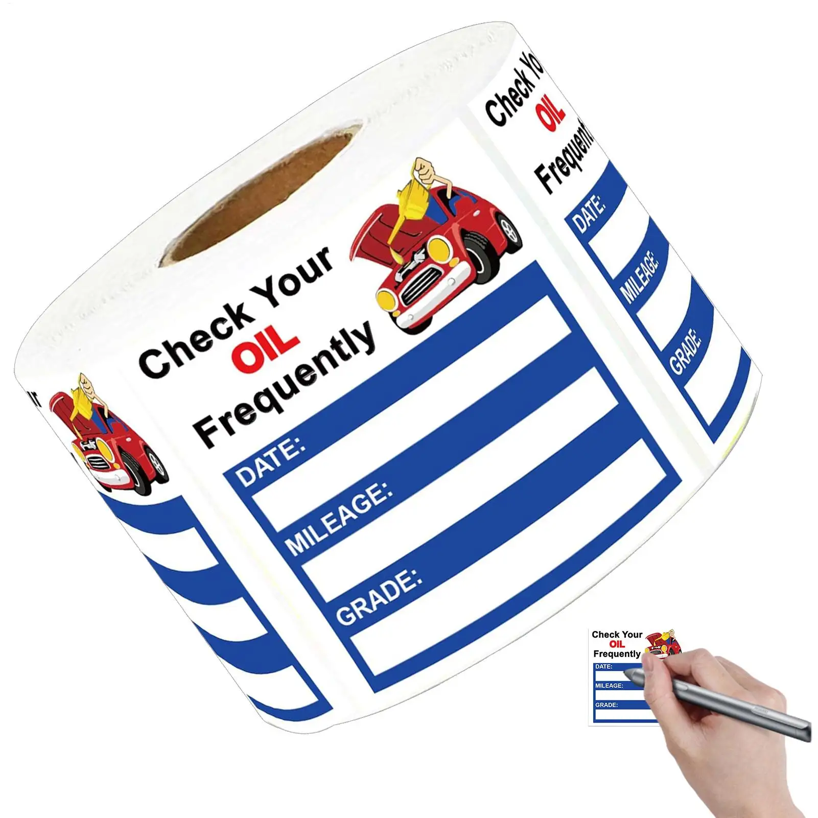 150 Sheets Car Oil Change Stickers car next Service Due Remind Decals auto Windscreen Labels auto interior Maintenance Stickers