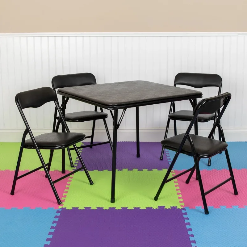 

5 Piece Folding Activity Table and Chair Set for Home & Daycare