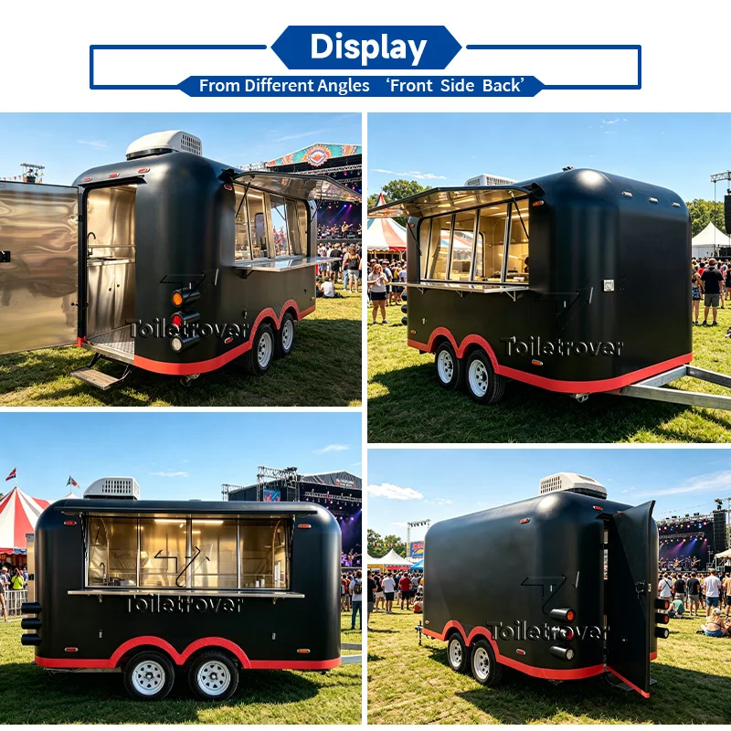 New Customised Cheap Mobile Food Truck Kebab Mobile Food Cart & Mobile Kitchen Concession Trailer Concession Food Truck Trailer