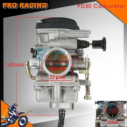 30mm Carburetor PD30 Carburetor For JIANSHE QingQi 250 JS GXT 250 QM250GY ATV Quad Motercross Parts Carburador Manual Choke Carb