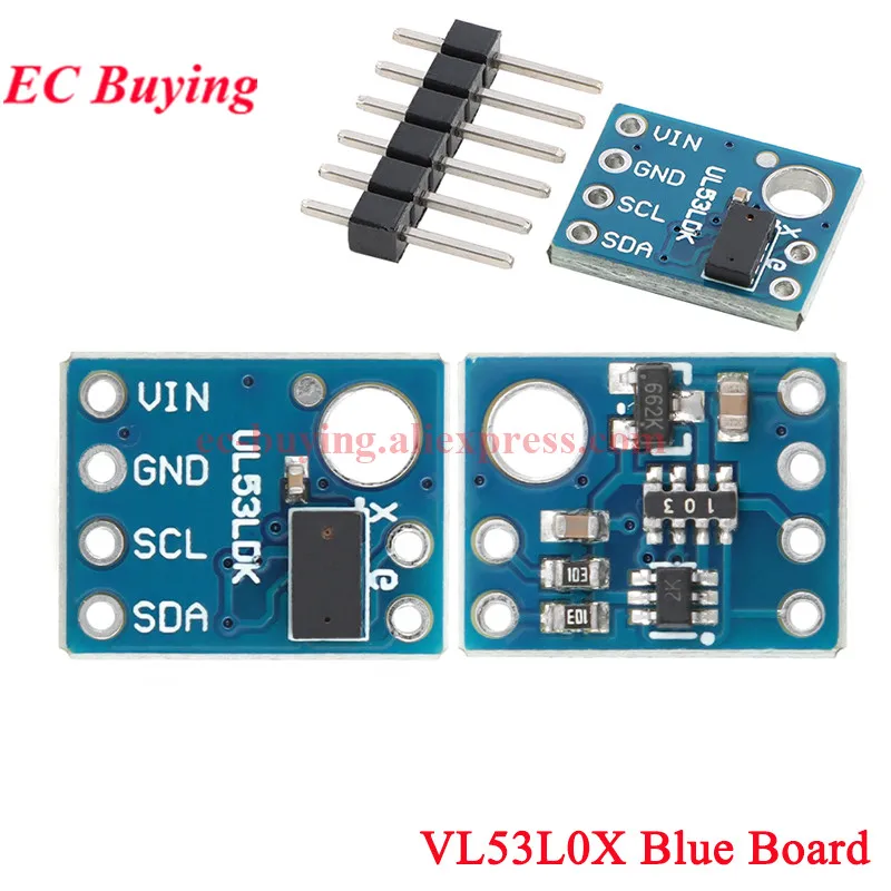10 szt./1 szt. VL53L0X V2 Czujnik odległości laserowej Time-of-Flight (ToF) Breakout 940nm GY-VL53L0XV2 Moduł odległości laserowej I2C IIC GY-530 — zdjęcie produktu 3