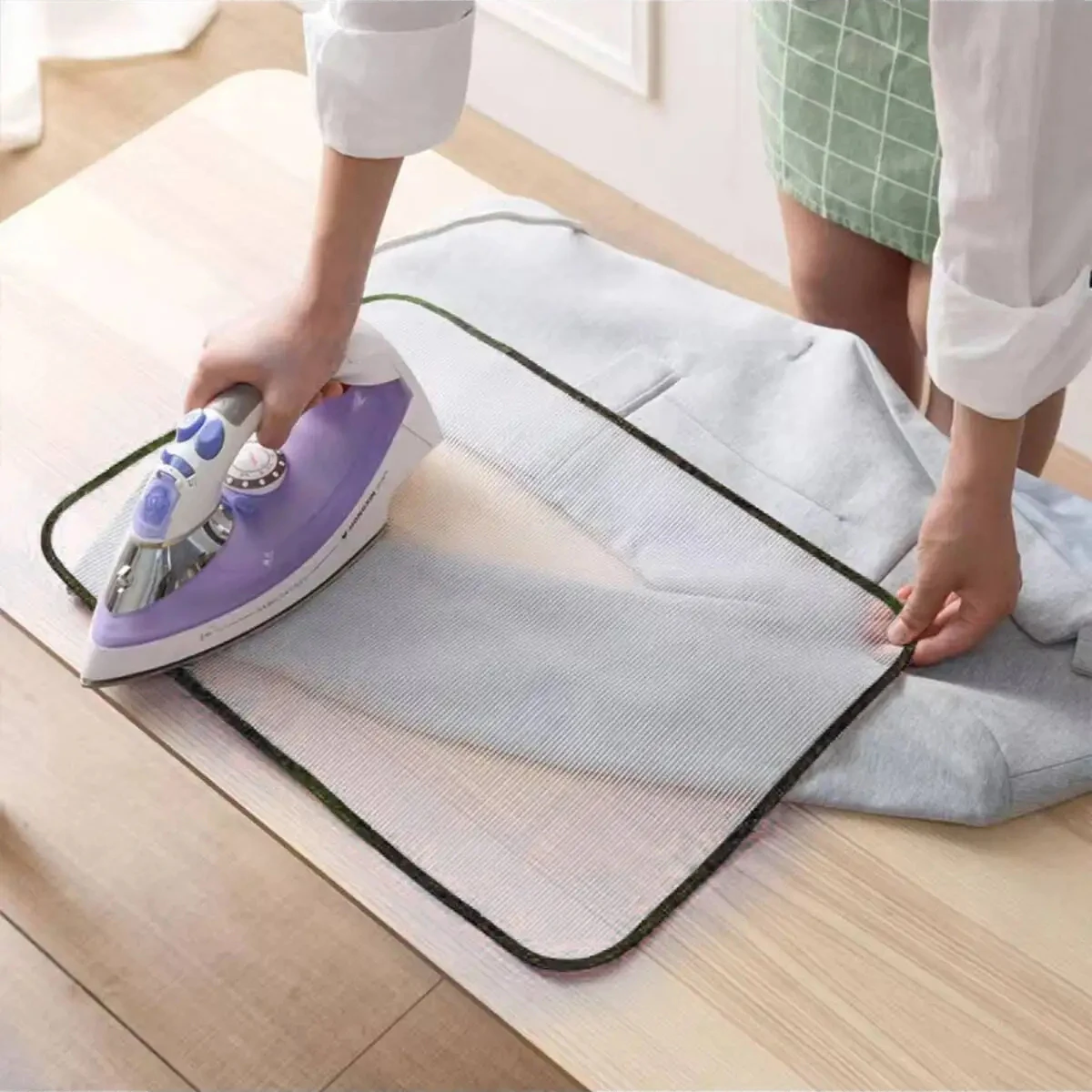 1pc-Household Mesh Fabric For Ironing Board Pads Clothes Net High Temperature Protection Iron Pad Against Burn Mat Cover