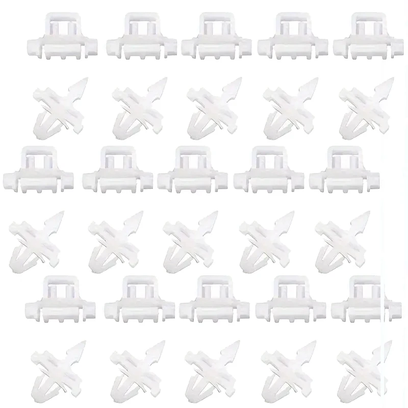 

30pcs Durable Plastic Car Side Door Molding Trim Clips Replacement For Mercedes-Benz 124 E-Class & Kombi Models 1985-1996