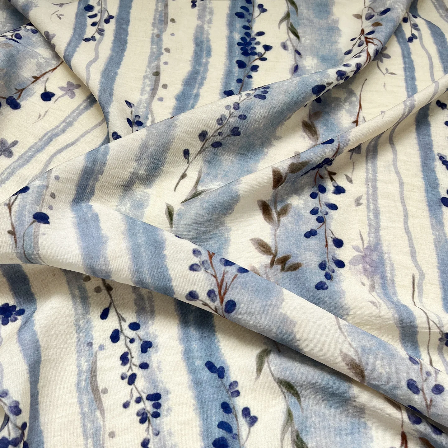 

1 ярд полосатый цветок глицинии парча хлопчатобумажная ткань для одежды юбка платье рубашка сумка ткань Cheongsam