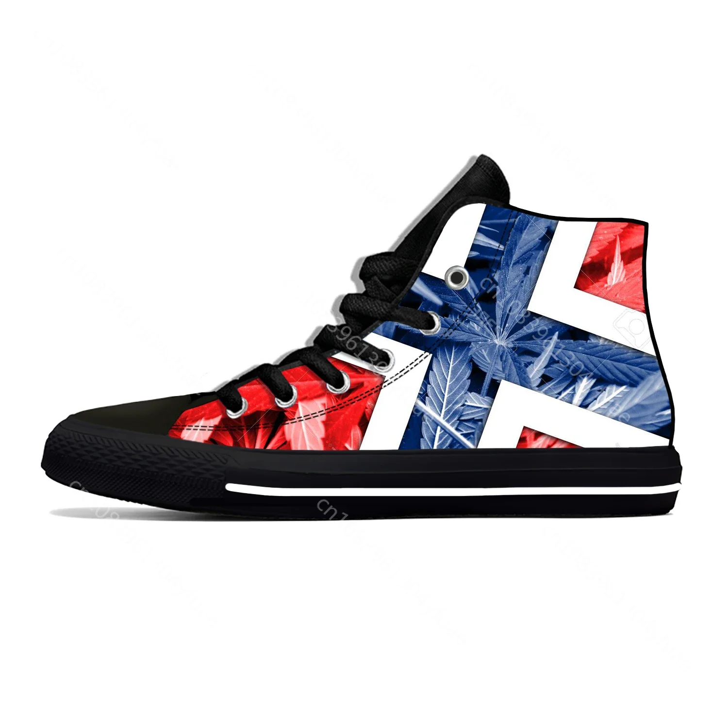 NORWAY NOREG NORWEGIAN Flag Fashion Classic High Top Board Shoes Lightweight Cool Casual Shoes Hot Breathable Men Women Sneakers
