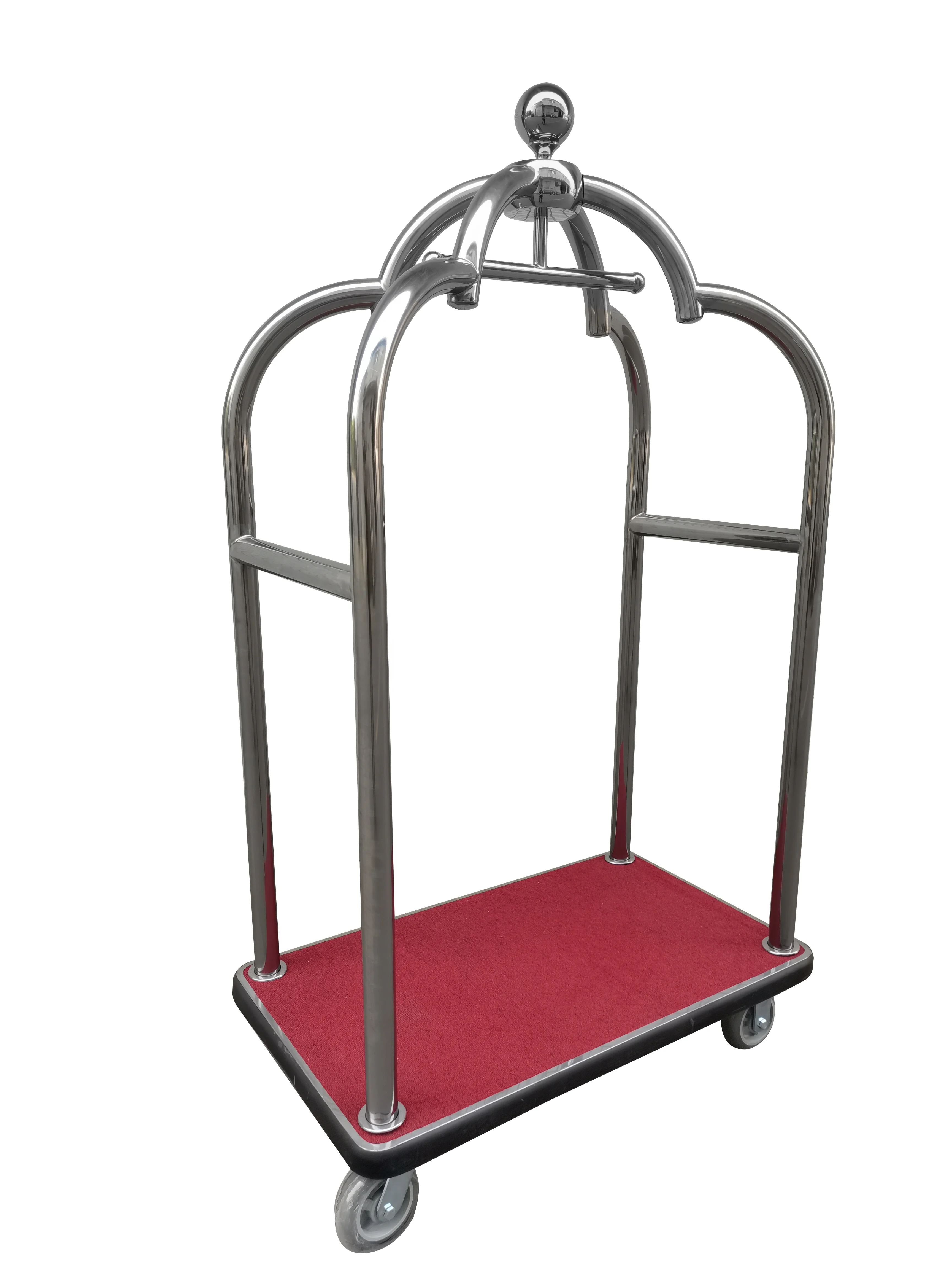 Hotel Bellboy Luggage Car Stainless Steel Birdcage Car Family Bar Warehouse Hotel Motel