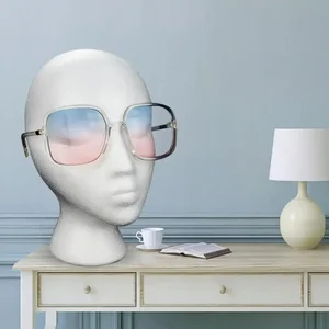 New 1 pcs feminine Styrofoam Foam Mannequin Head model hat glasses wig showcase male exhibition foam mannequin head 10 Main Women's Mannequin Sales - №7