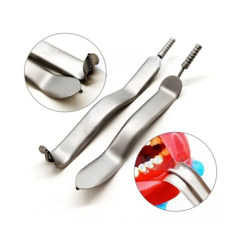 Lab Retractor with Suction Tools Tube Lip Tongue Depressor Lab Retractors Lip and Cheek Mouth Opener Tool s