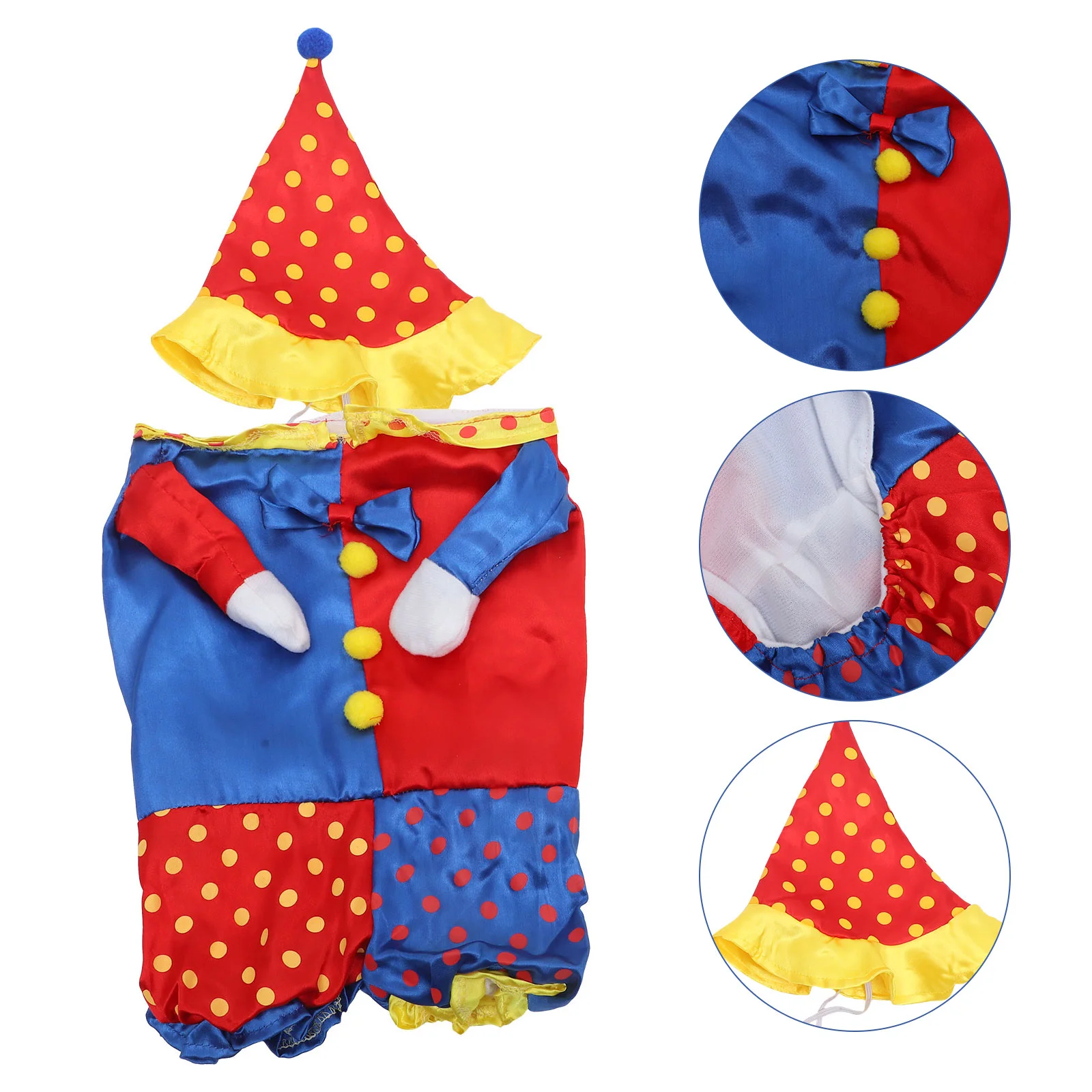 Sudaderas con capucha para perros, disfraz de Pennywise, ropa de vestir para mascotas con sombrero, prenda en forma de payaso