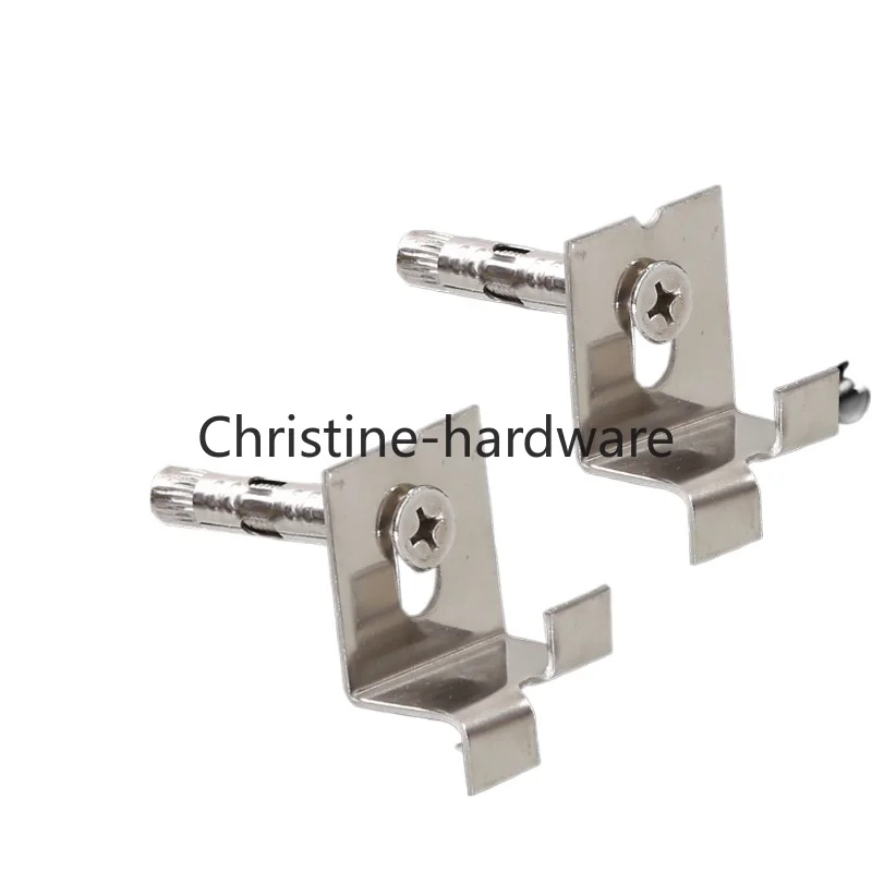 50pcs Stainless Steel Wall Tile Bracket Wall Dry Hanging Fastener Marble Advertising Board Hook Home Fixed Hardware Accessories