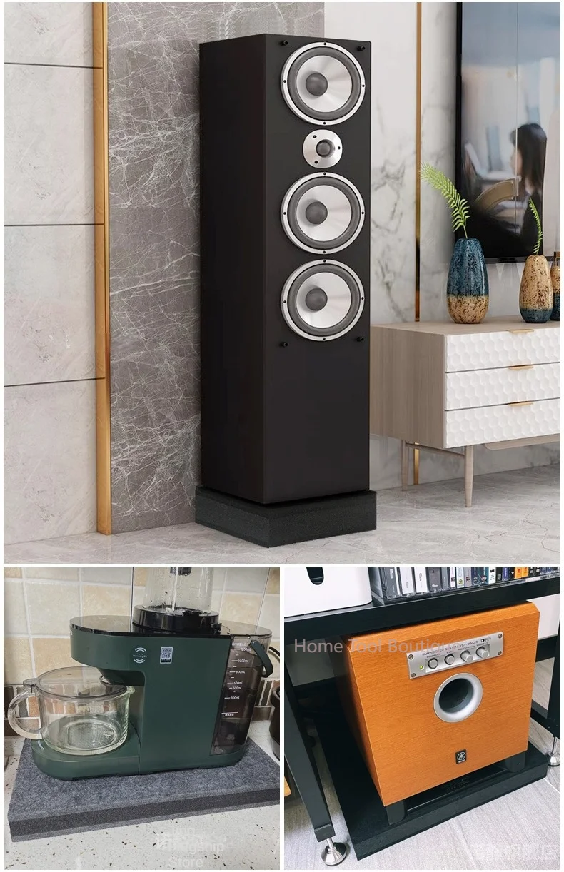 Drum Soundproofing Pad, Speaker Shock-Absorbing Pad, Piano Treadmill Soundproofing Pad, Shock-Absorbing Board High Density