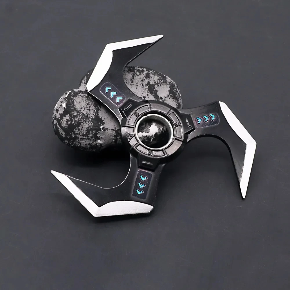Apex Legends Heirloom Weapon Perimeter Arc Star Trap Rotatable Metal Darts Keychain Model Weapon Knife Katana Samurai Swords Toy