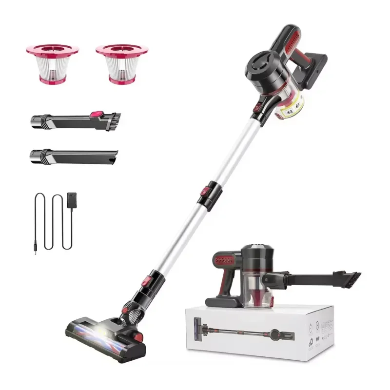 Portable 210 watt cordless brushless super suction 25Kpa stick wet and dry USB battery vacuum cleaner household car carpet