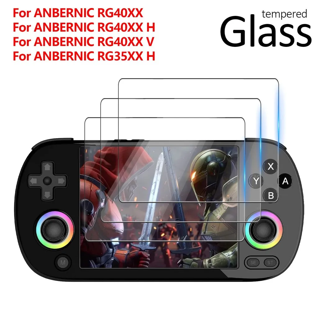 1-3Pack For ANBERNIC RG40XX H / RG40XX V / RG40XX / RG35XX H Tempered Glass Screen Protector 9H HD Clear Protective Film