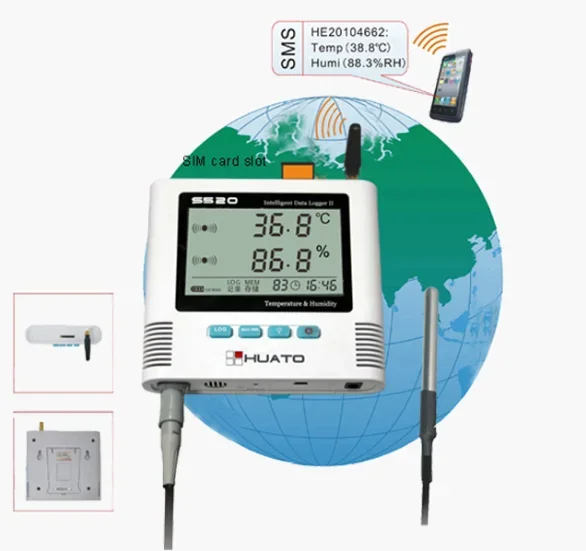 2026 2024 Real Time  SMS Alarm Temperature Humidity Data Logger/4g Temperature Monitoring/dataogger Temperature Humidity