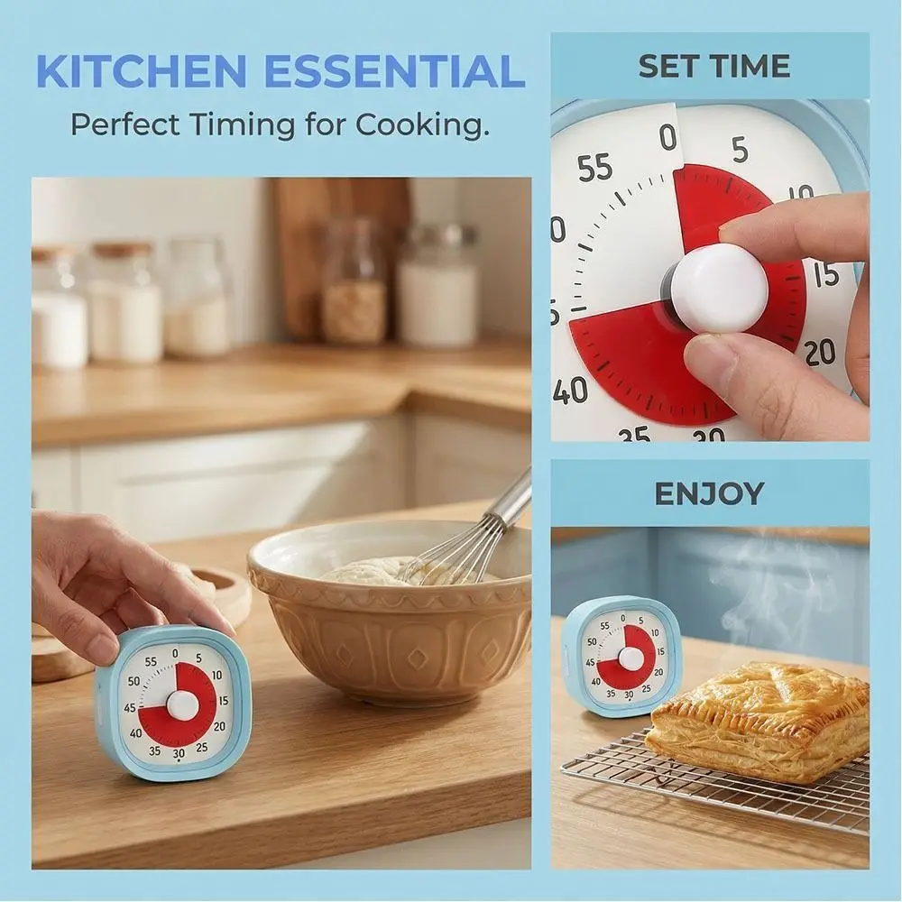 60-Minute Visual Timer Self-discipline Time Management Electronic Children's Timer Timer Reminder Visualization