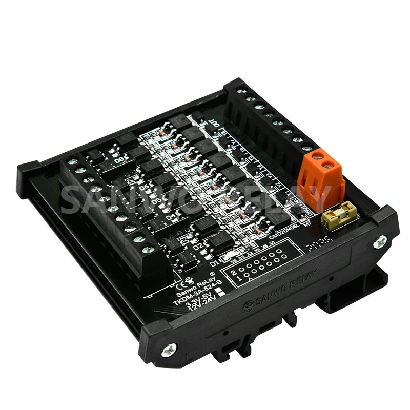 

PLC DC 5A optocoupler isolation amplification relay module 24V with fuse solenoid valve single-chip microcomputer control board