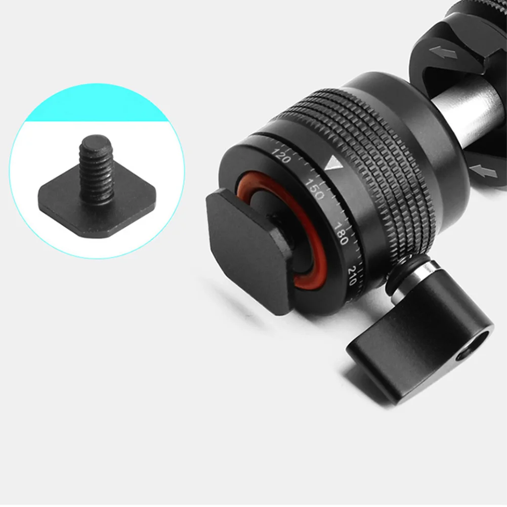 

360° Ball Head Hot Shoe Adapter Mount For Camera Microphone Tripod Accessories Flash Cold Shoe Rack Versatile Durable Easy