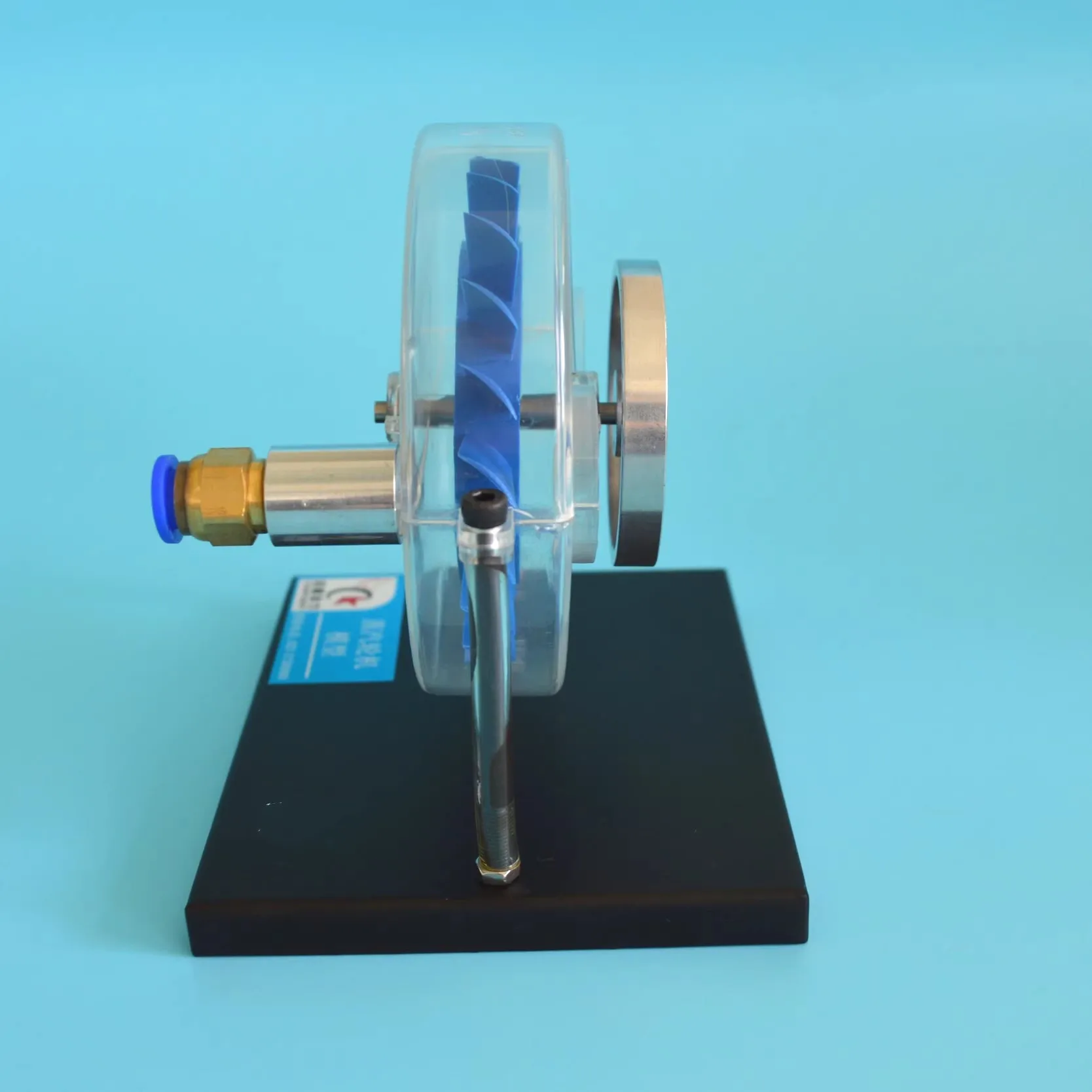 Demonstrating Instrument for Middle School Physics Laboratory of Single Stage Steam Turbine Model