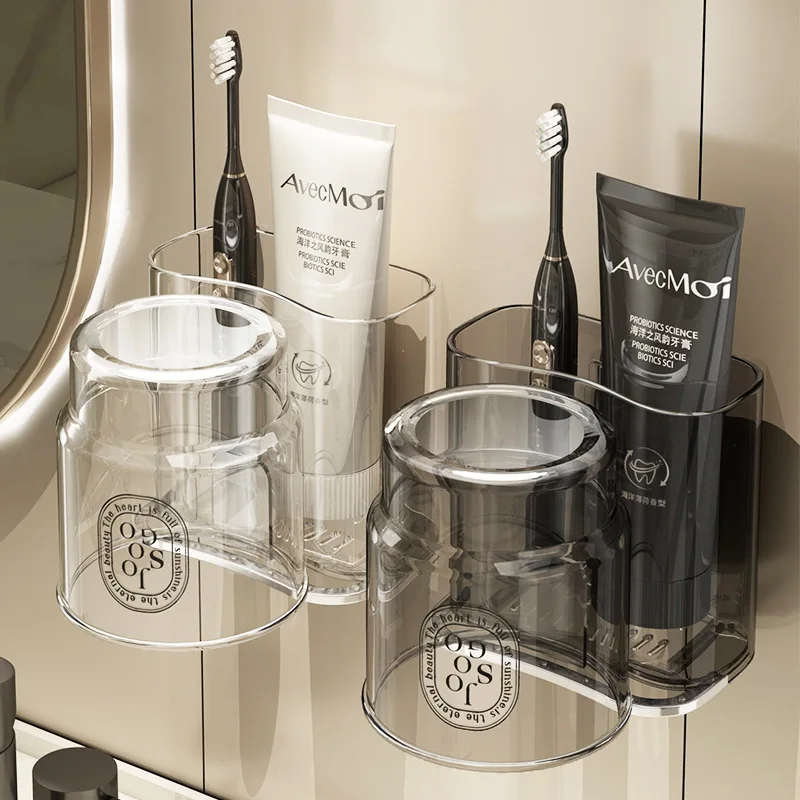

Стеллаж для зубных щеток, стеллаж для хранения зубных щёток, чашек для полоскания рта, стеллаж для электрической зубной щётки, настенный стеллаж для зубных щеток