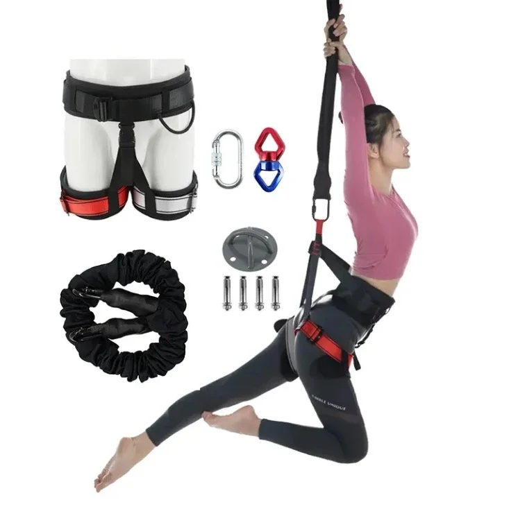 Indoor Bungee Fitness Vitality Belt Aerial Yoga Set Home Hanging Flying Dance Elastic Band Set Aerial Bungee Jumping Equipment