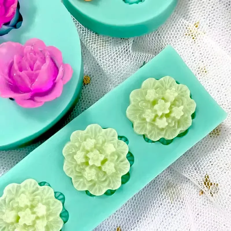 Silicone Mold for fondant, mini flower, candy, chocolate, DIY, handmade, jewelry accessory model