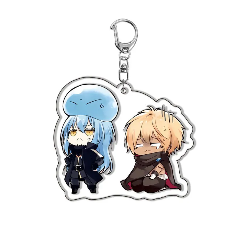 Anime That Time I Got Reincarnated as a Slime Keychain Cute Figures Rimuru Tempest shuna Pendant Car Key Ring Bag Accessories