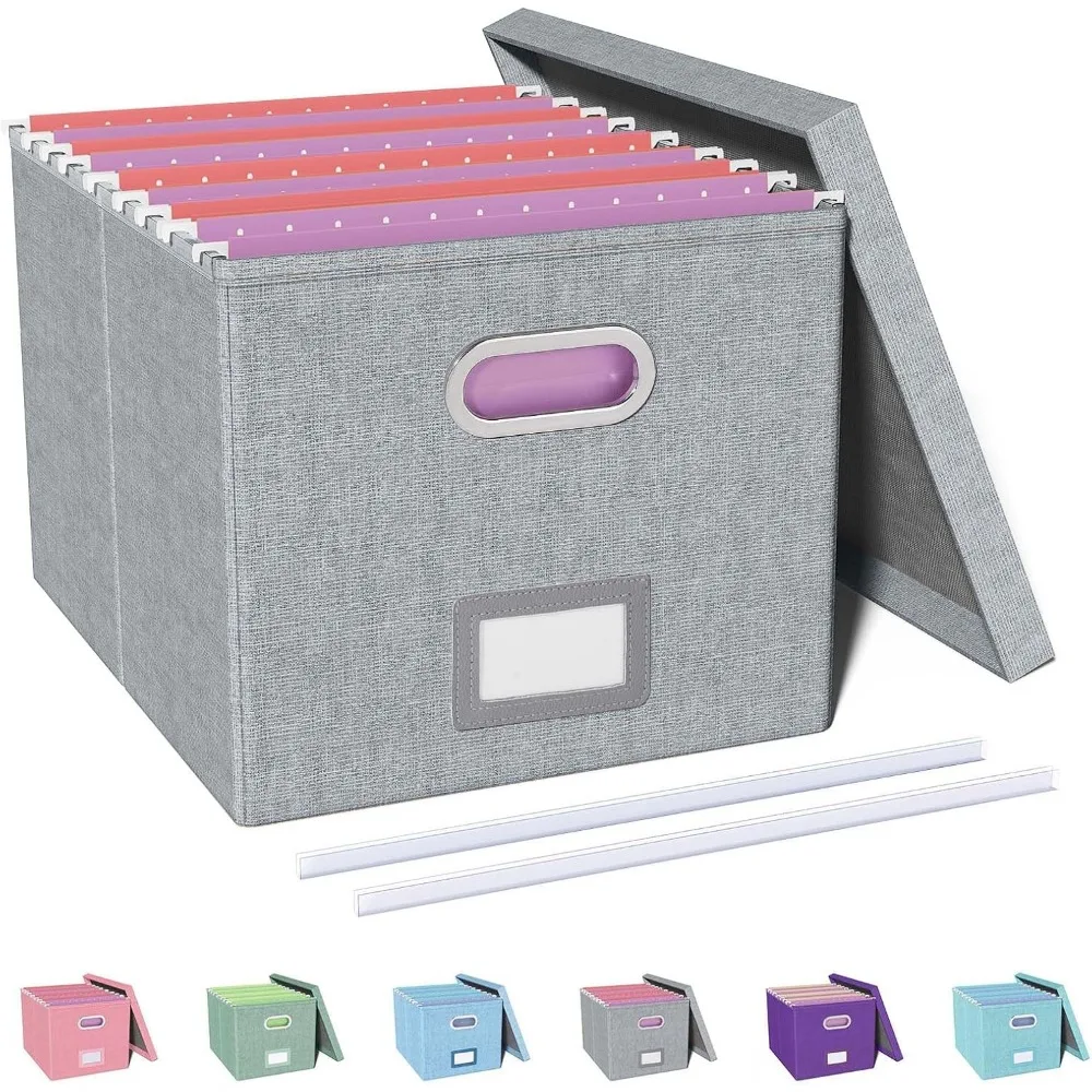 

File Organizer, File Box, File Cabinet for Letter File Folder Storage, Hanging File Organizer for Office/Decor/Home,Document Or