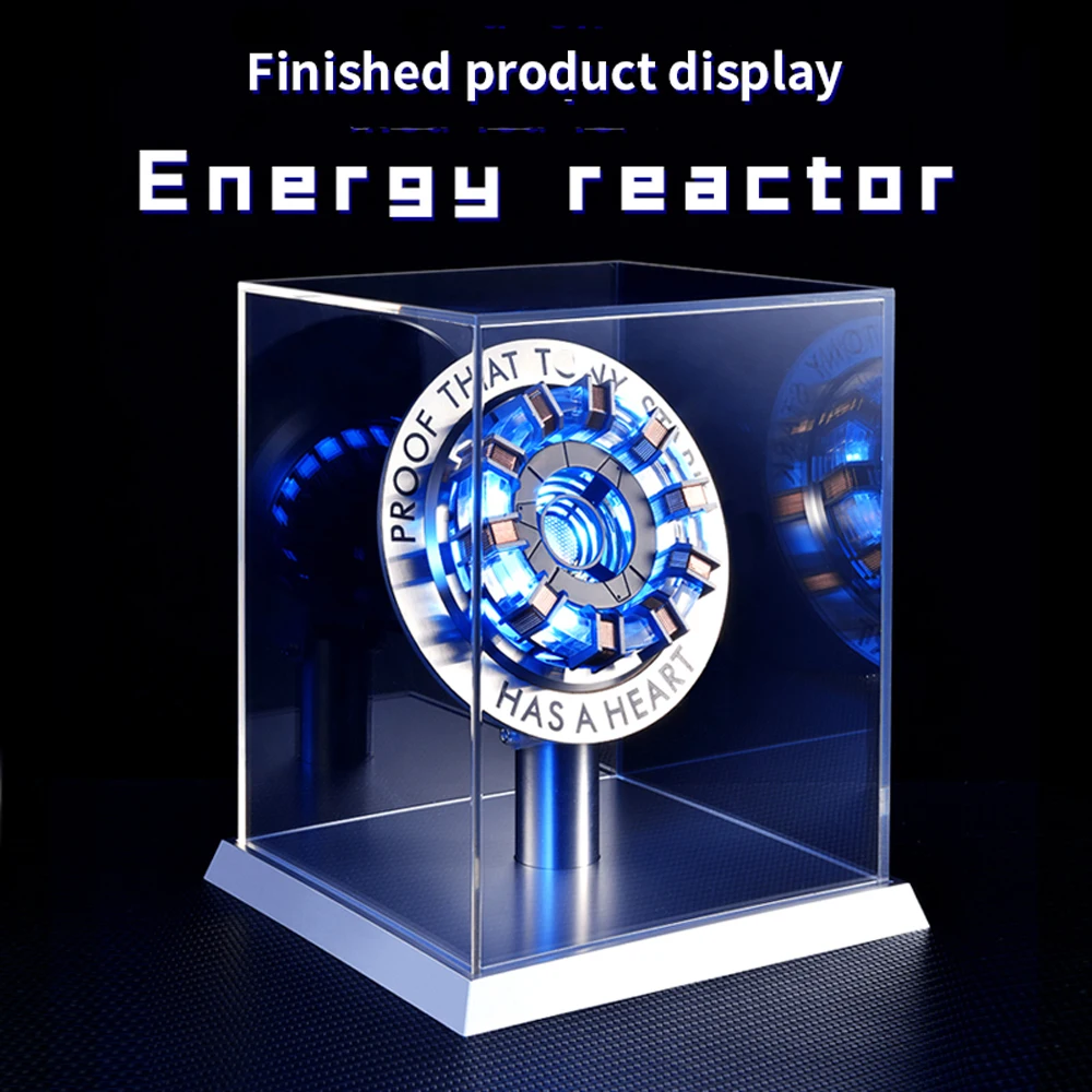 Simulation Power Reactor Heart LED Light Chest Lamp MK1 MK2 Cosplay Gift Game Room Desktop Decoration