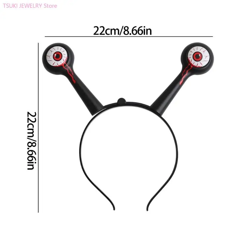 62KE 2 ชิ้นพลาสติก ผม Band Spooky คนต่างด้าว Headpiece สำหรับคอสเพลย์กิจกรรม