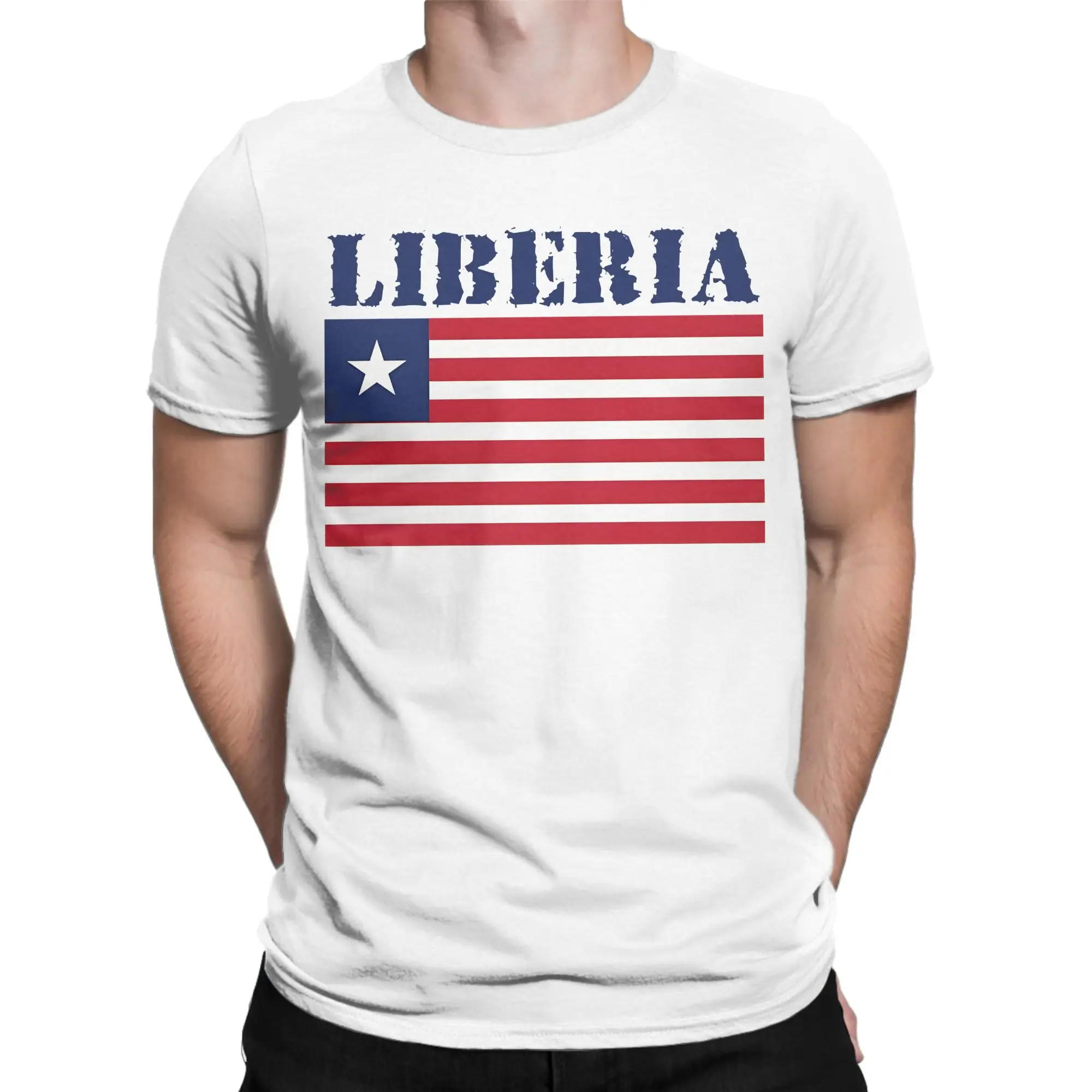 Liberia Cotton T Shirt For Men Summer  Awesome T Shirts Harajuku Tee Shirt Oversized Cheap Tops