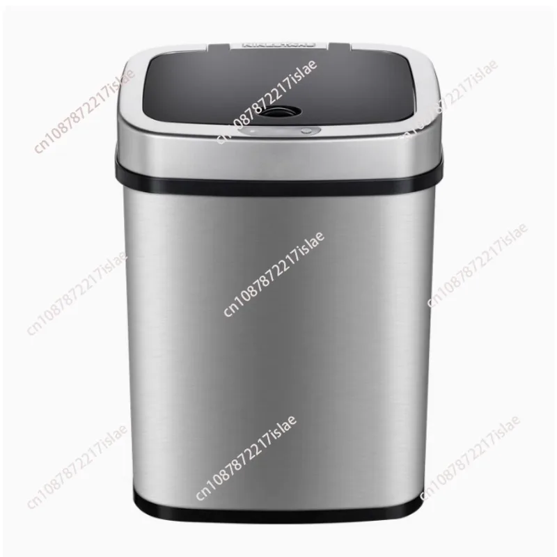 15L Kitchen Trash Can Automatic Touch Free Garbage Bin Motion Sensor Trash Can with Lid Waste Bin