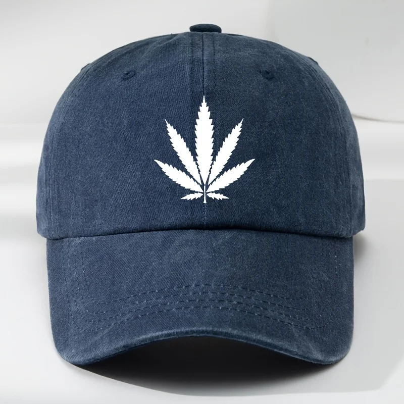 Interesting Maple Leaf Printed Baseball Hat Outdoor Men's Casual Sports Duck Tongue Hat Retro Baseball Hat