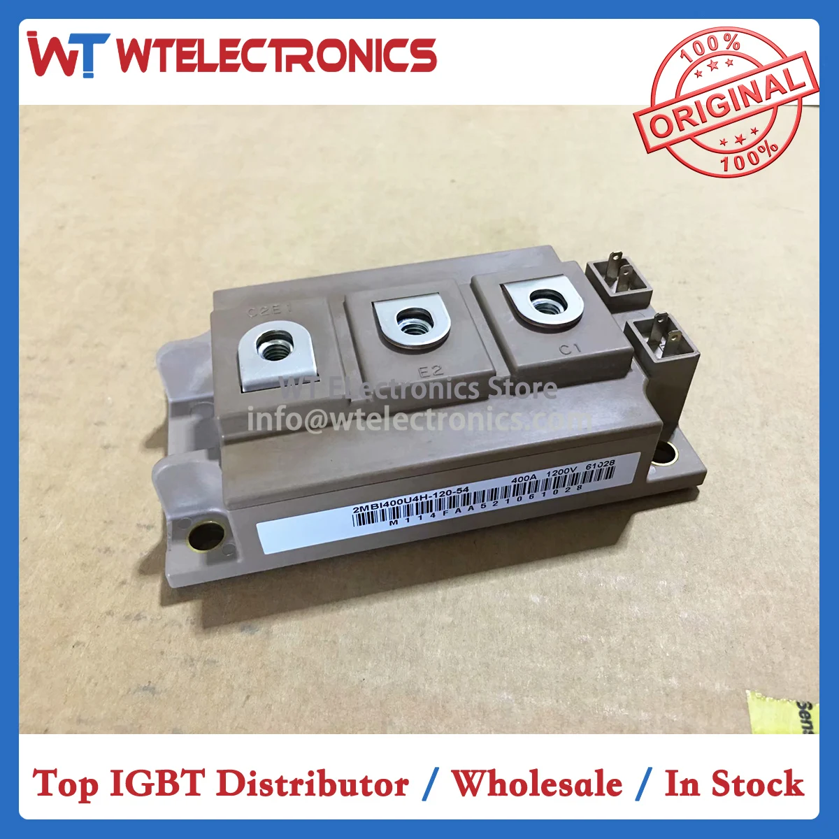 

Genuine 2MBI400U4H-120-54 IGBT Module 2MBI400U4H 120 54 2MBI400U4H12054