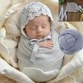 lt grey bonnet wrap