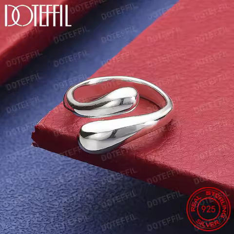 925 Sterling Silver Water Droplets/Raindrops Ring For Women Wedding Engagement Party Fashion Charm Jewelry
