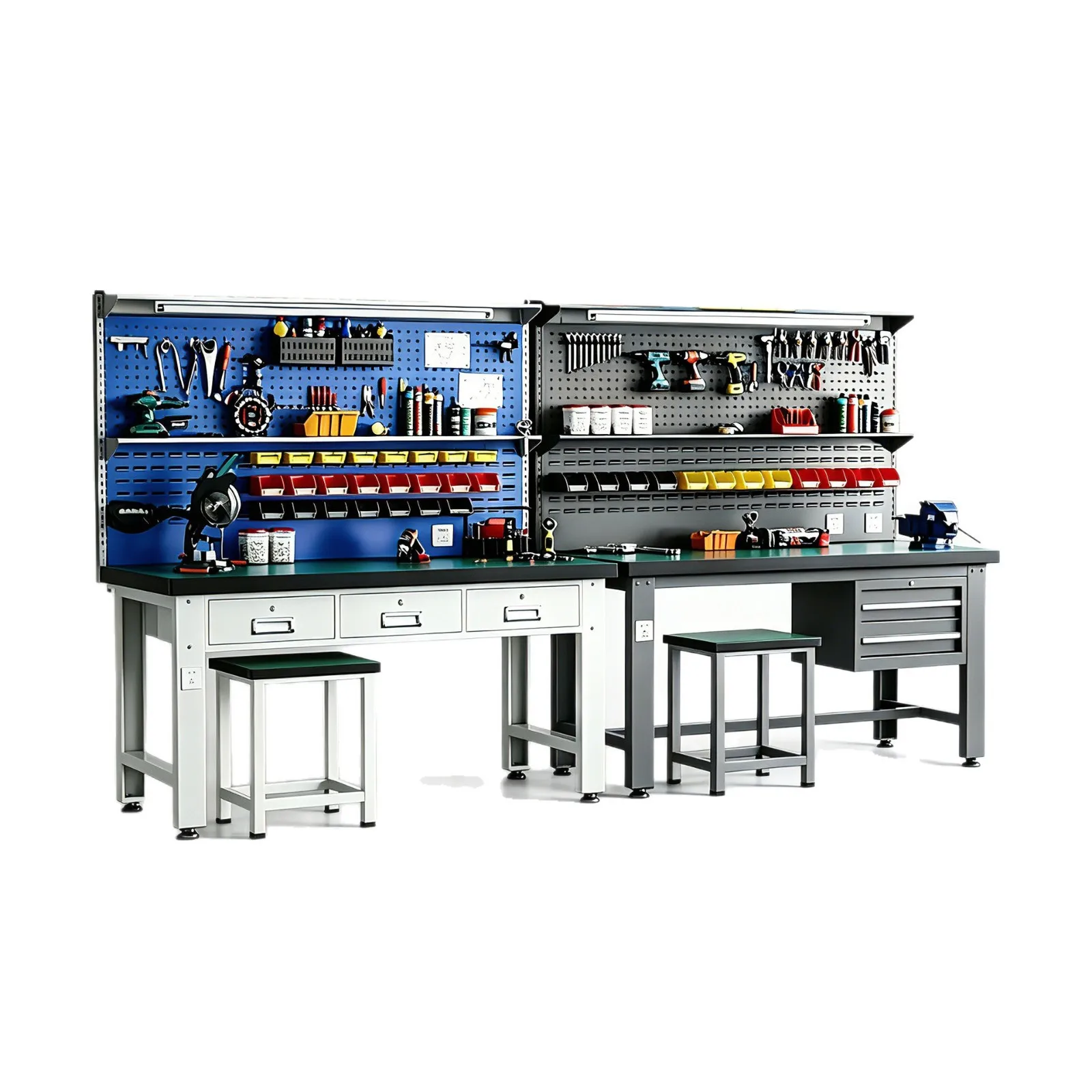 Heavy-duty Anti-static Workbench in the Laboratory Workshop