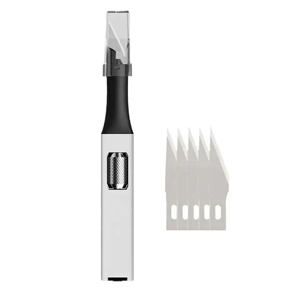 Pen-shaped Diy Aluminum Handle Carving Knife Comes That With Yourself 5 Blades Art Horseshoe By Be Replaced Can G8n2